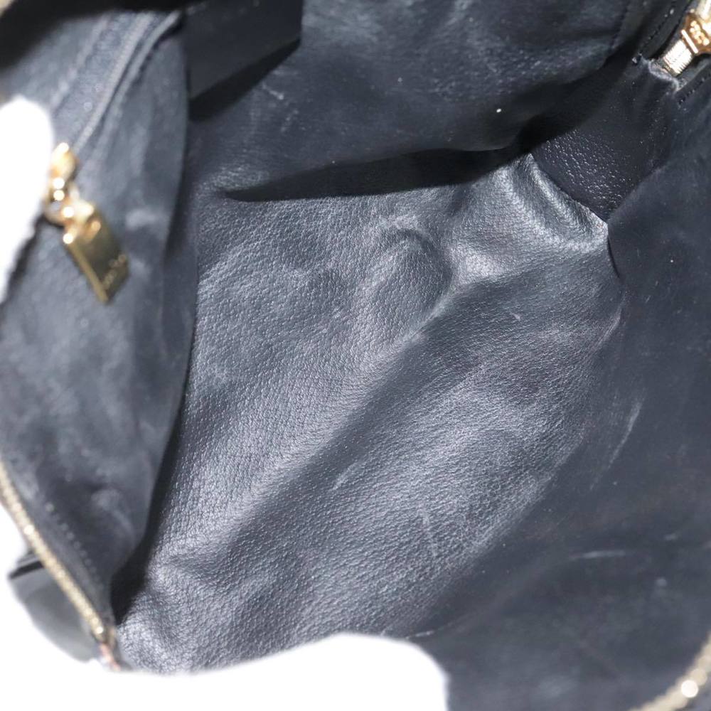 CELINE Macadam Canvas Backpack PVC Leather Black Silver Auth 105774 - Picture 11 of 16